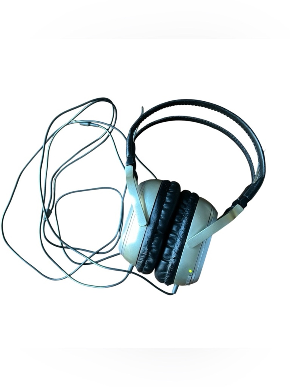 Philips Vtg SBC HN110 Noise Cancelling Wired Headphones Over‎ Ear Silver Black